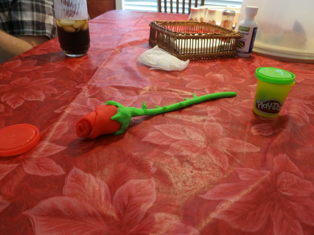 Santa brought Emrick a multipack of Play-doh and as it turns out, the kid is quite the sculptor!